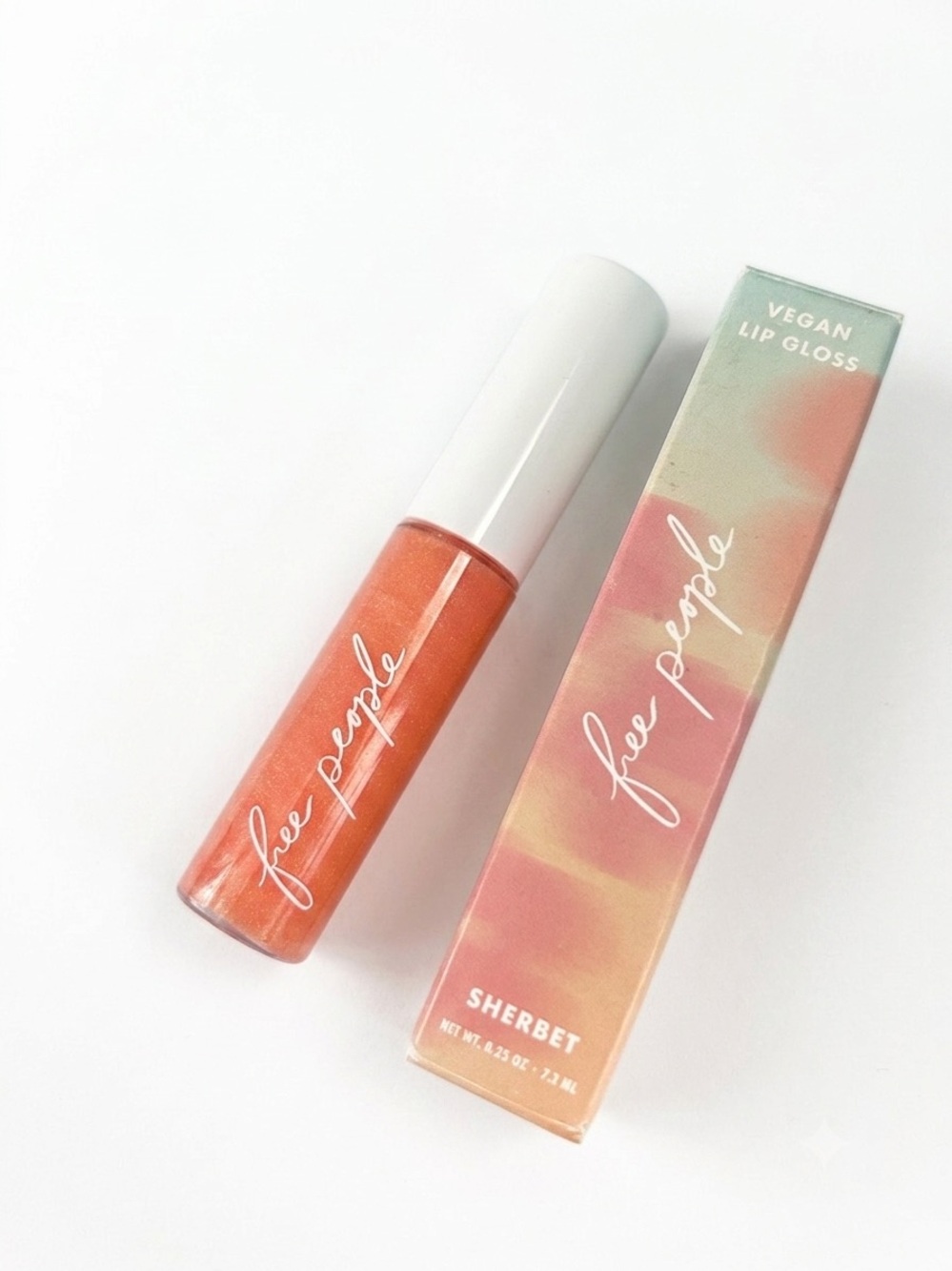 Free People Vegan Lip Gloss Oil – Sherbet (NIB)